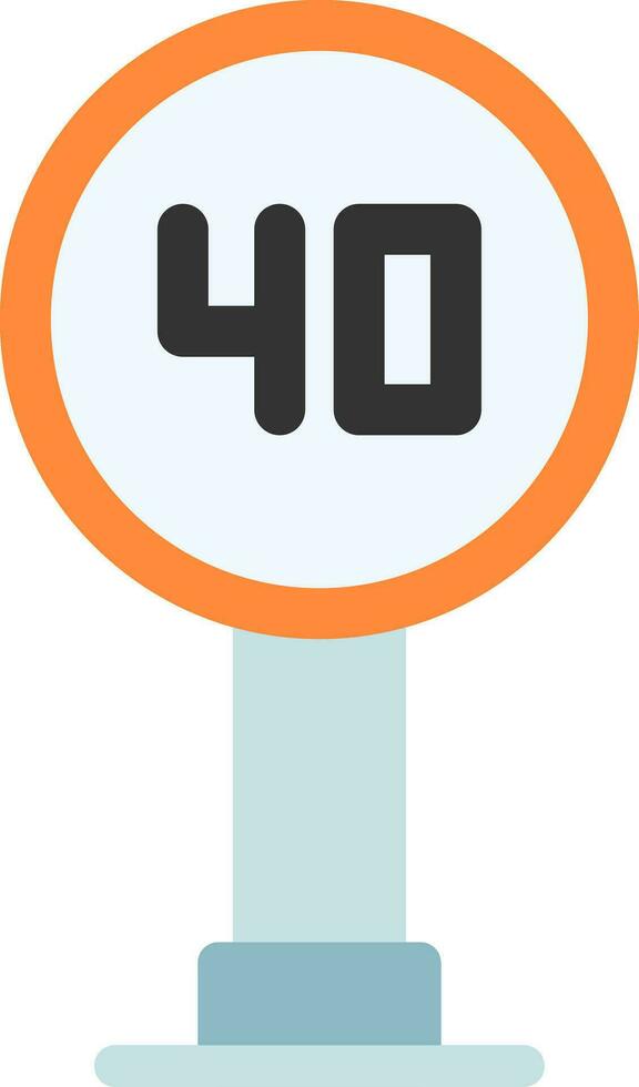 Speed Sign Creative Icon Design vector