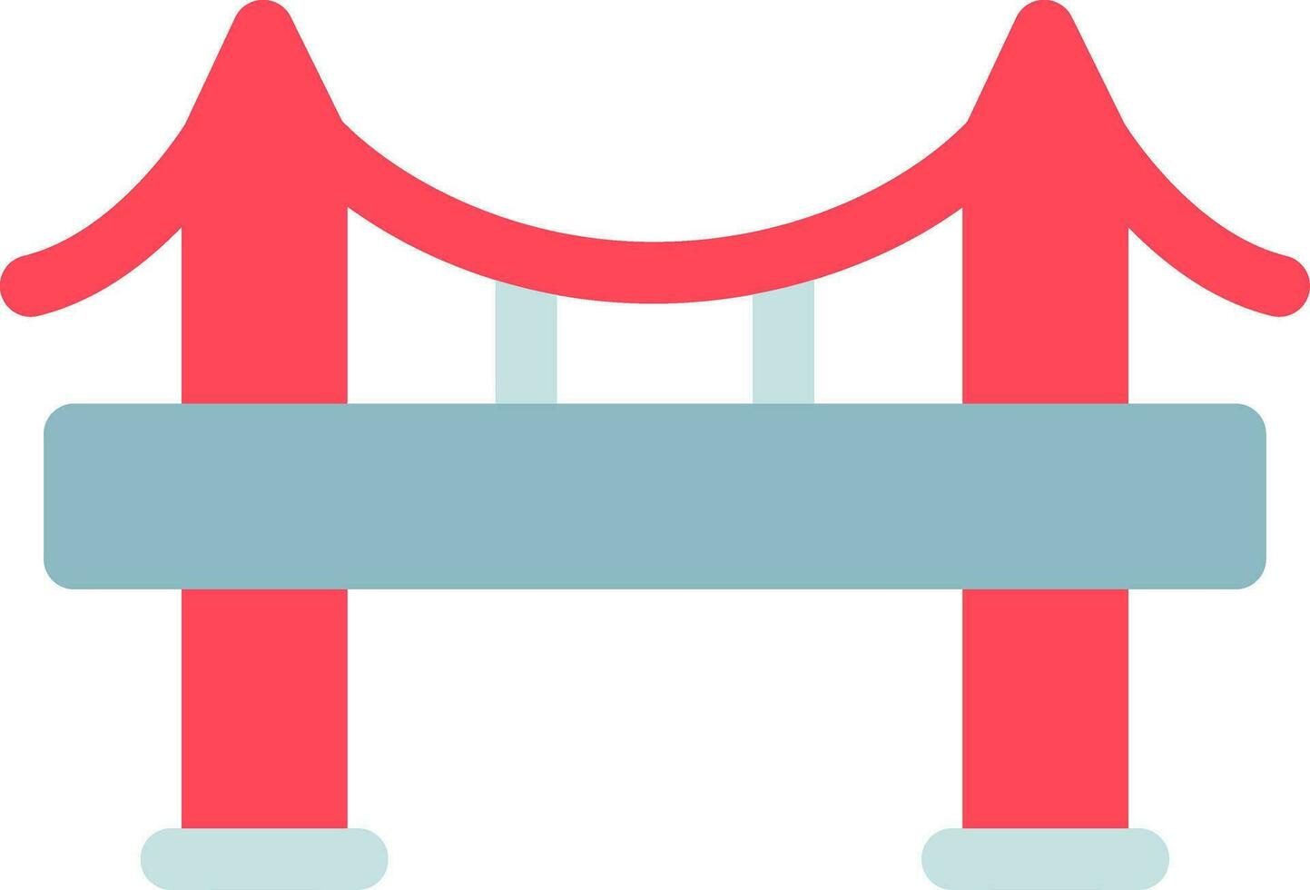 diseño de icono creativo de puente vector