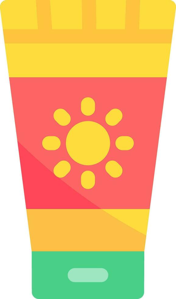 Sunscreen Creative Icon Design vector
