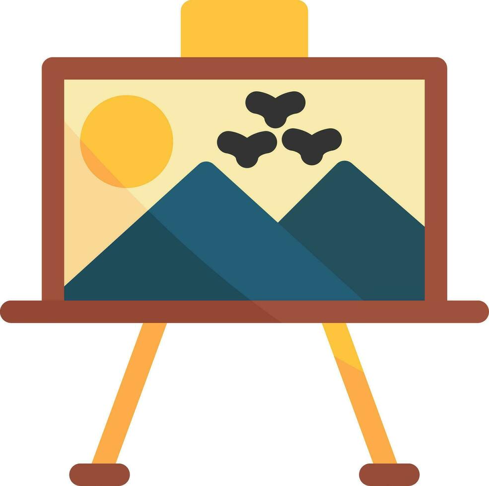 diseño de icono creativo de lienzo de pintura vector