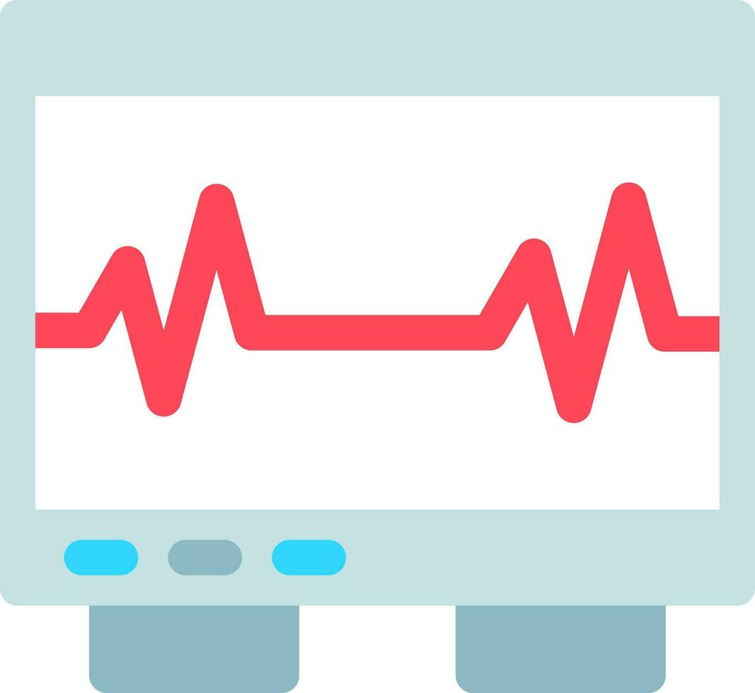 Electrocardiogram Creative Icon Design vector