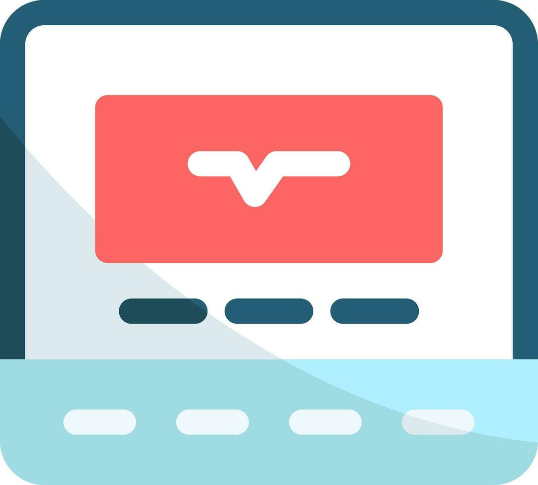 Cardiogram Creative Icon Design vector