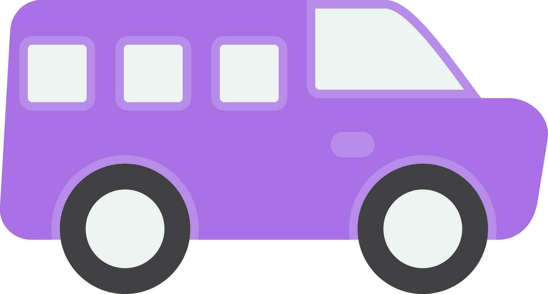 Minivan Creative Icon Design vector