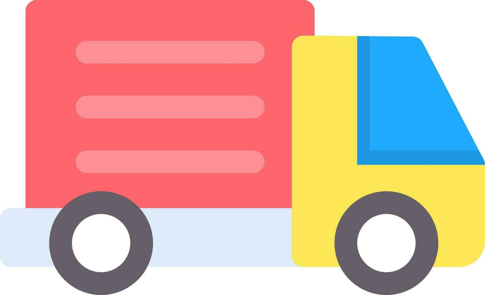 Delivery Truck Creative Icon Design vector