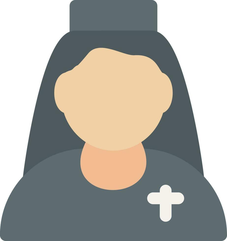 Nun Creative Icon Design vector