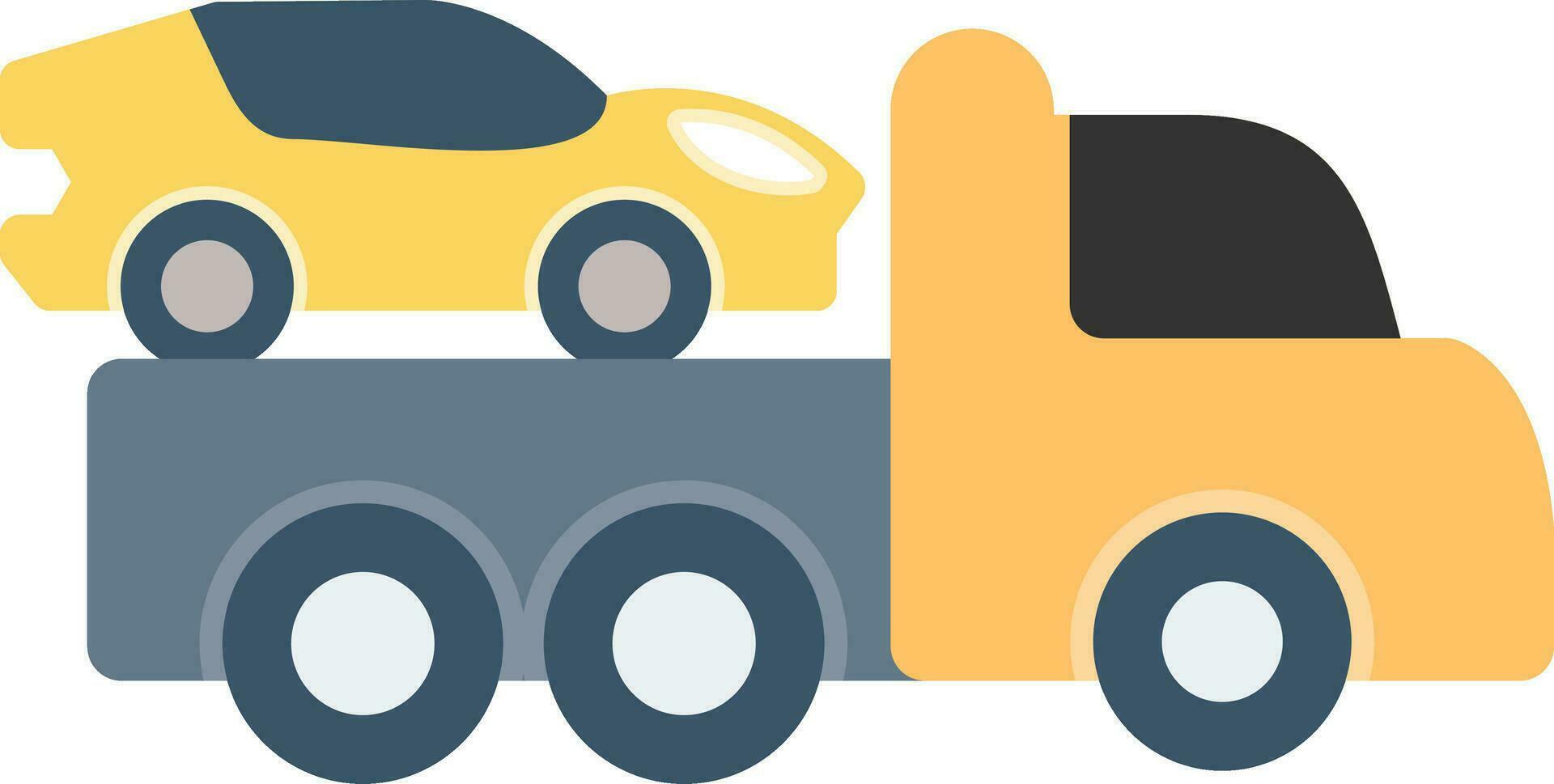 Tow Truck Creative Icon Design vector