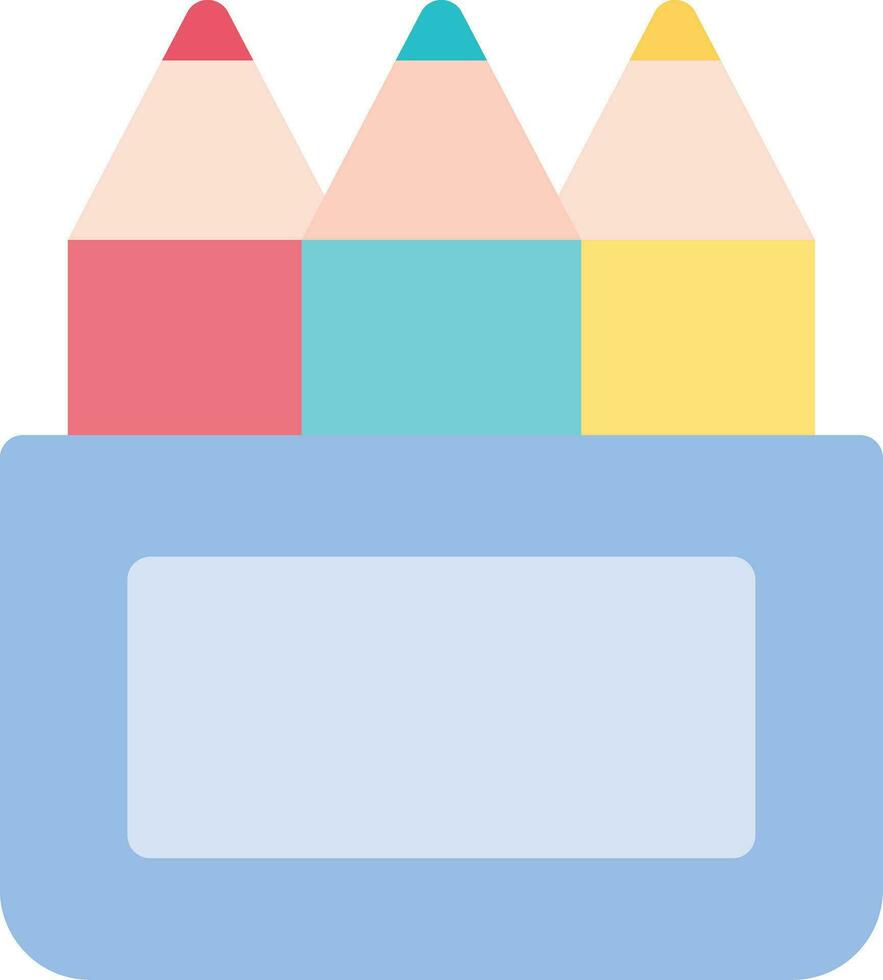 Colored Pencils Creative Icon Design vector