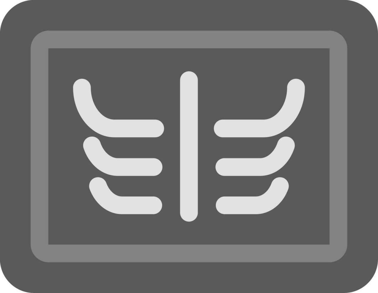X Ray Creative Icon Design vector
