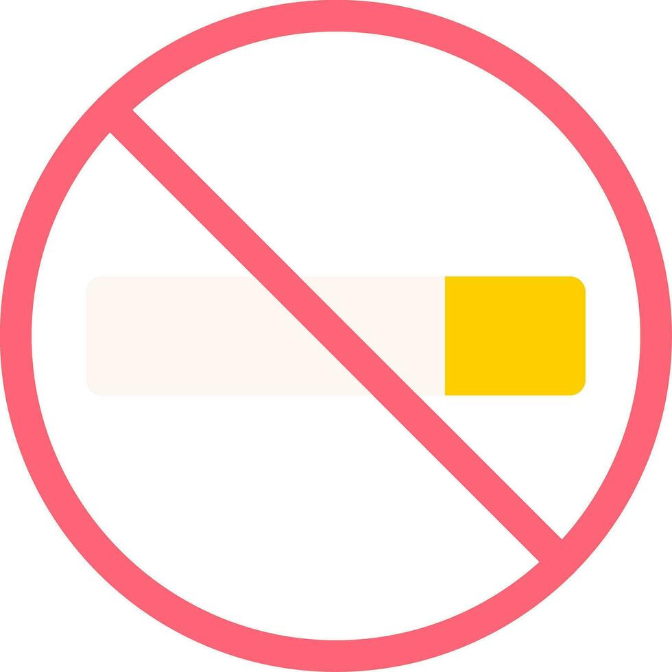 No Smoke Creative Icon Design vector