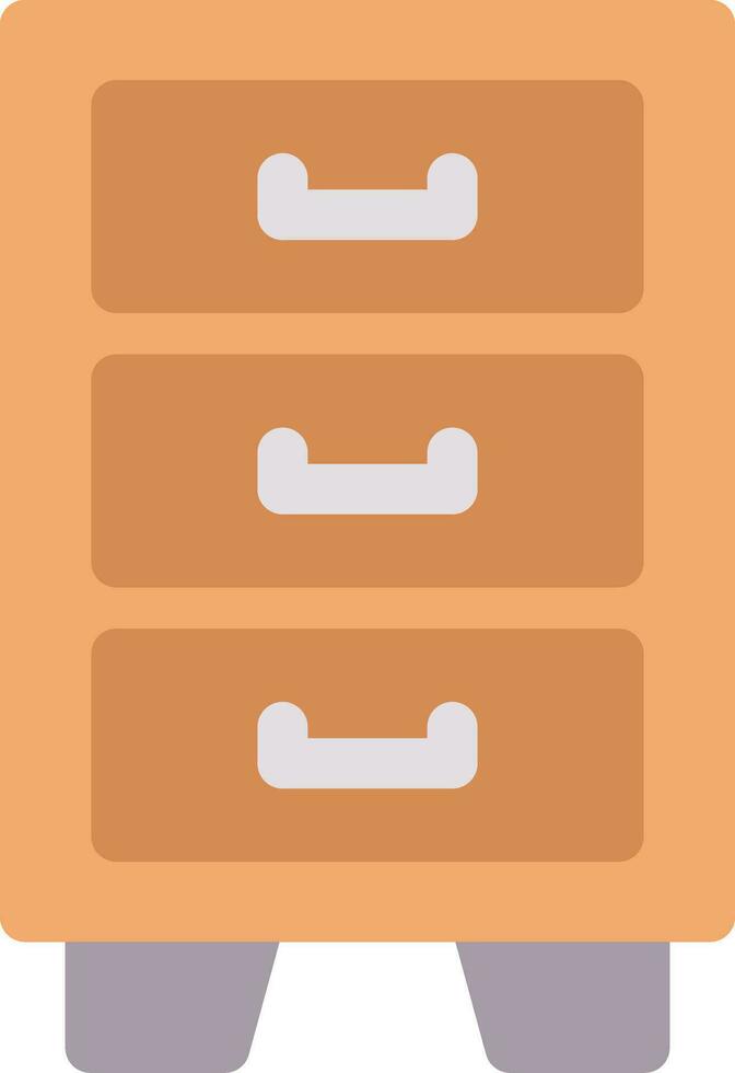 Filing Cabinet Creative Icon Design vector