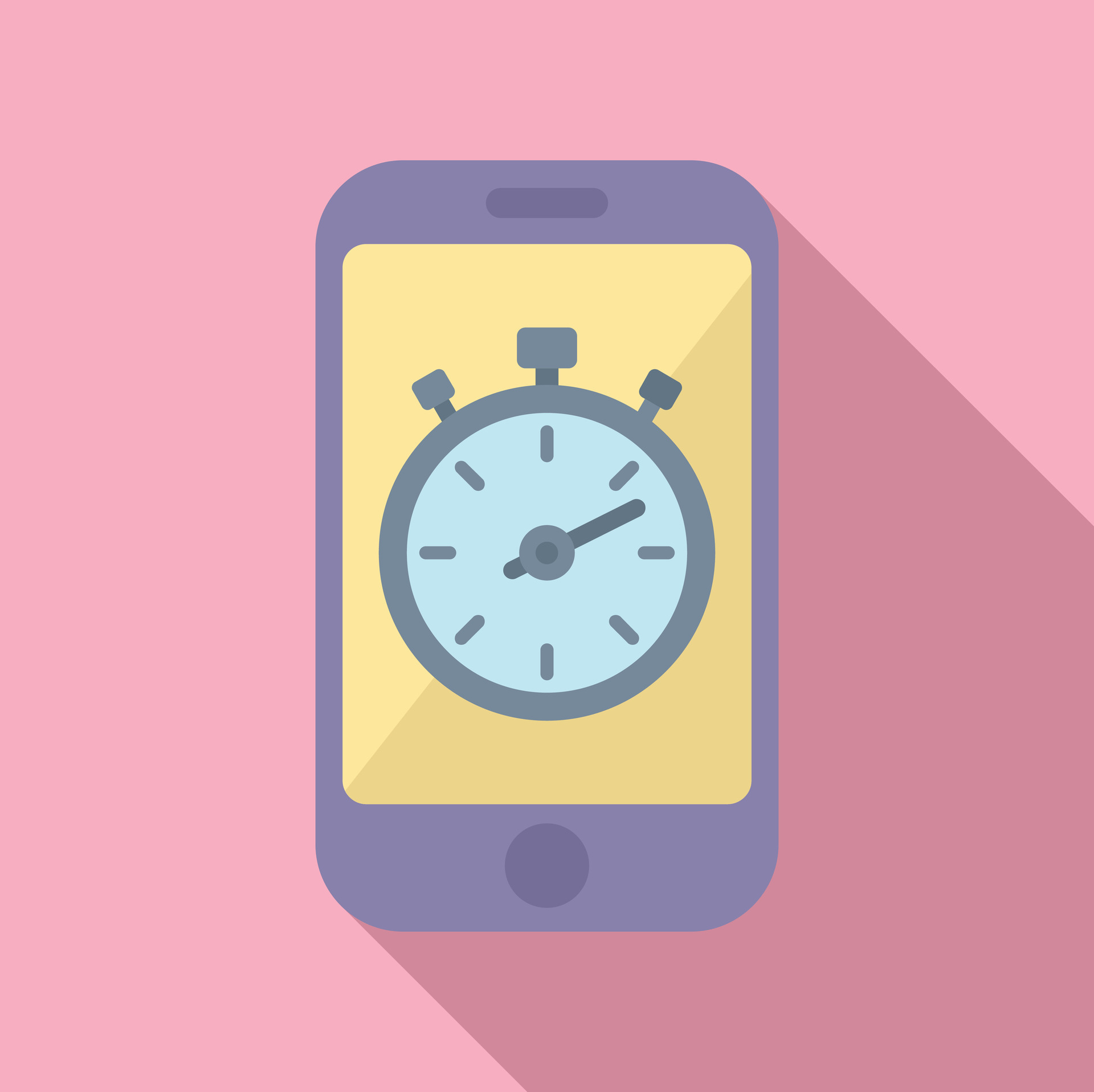 runner-app-stopwatch-icon-flat-vector-social-media-36512278-vector-art