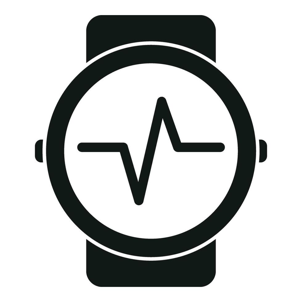 corredor corazón Velocidad reloj icono sencillo vector. digital aplicación vector