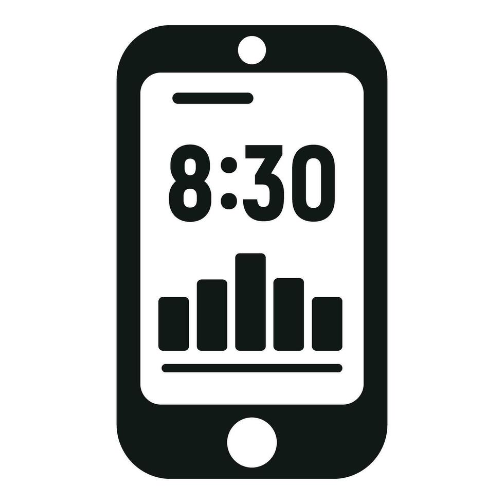 Top graph runner icon simple vector. Fitness app vector
