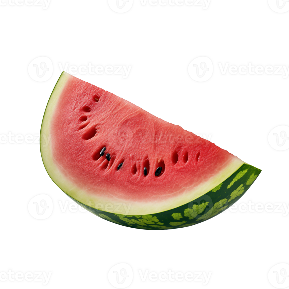 AI generated Slice of watermelon isolated on transparent background png