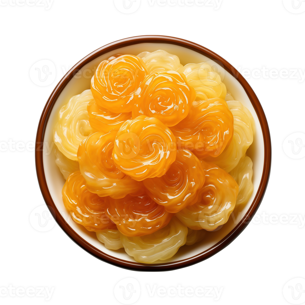 AI generated Top view of jalebi on transparent background png