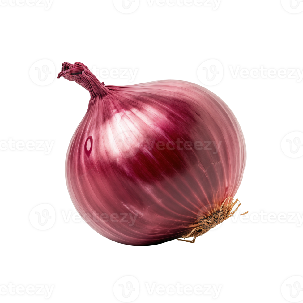AI generated Red onion isolated on transparent background png