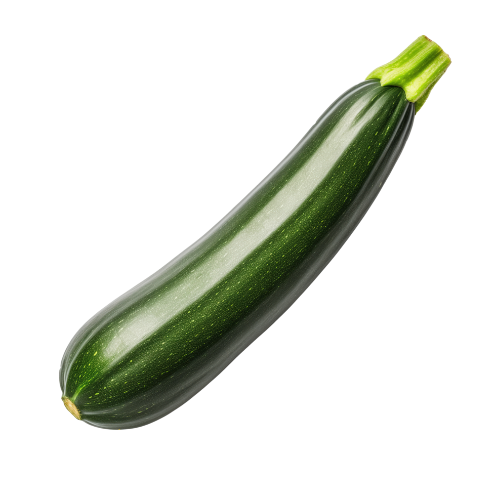 AI generated Zucchini isolated on transparent background png