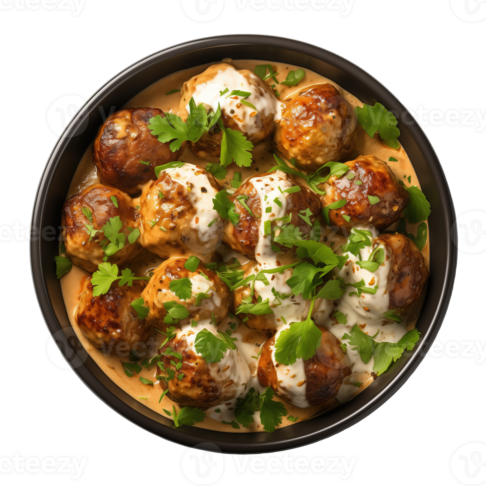 AI generated Bowl of malai kofta on transparent background png