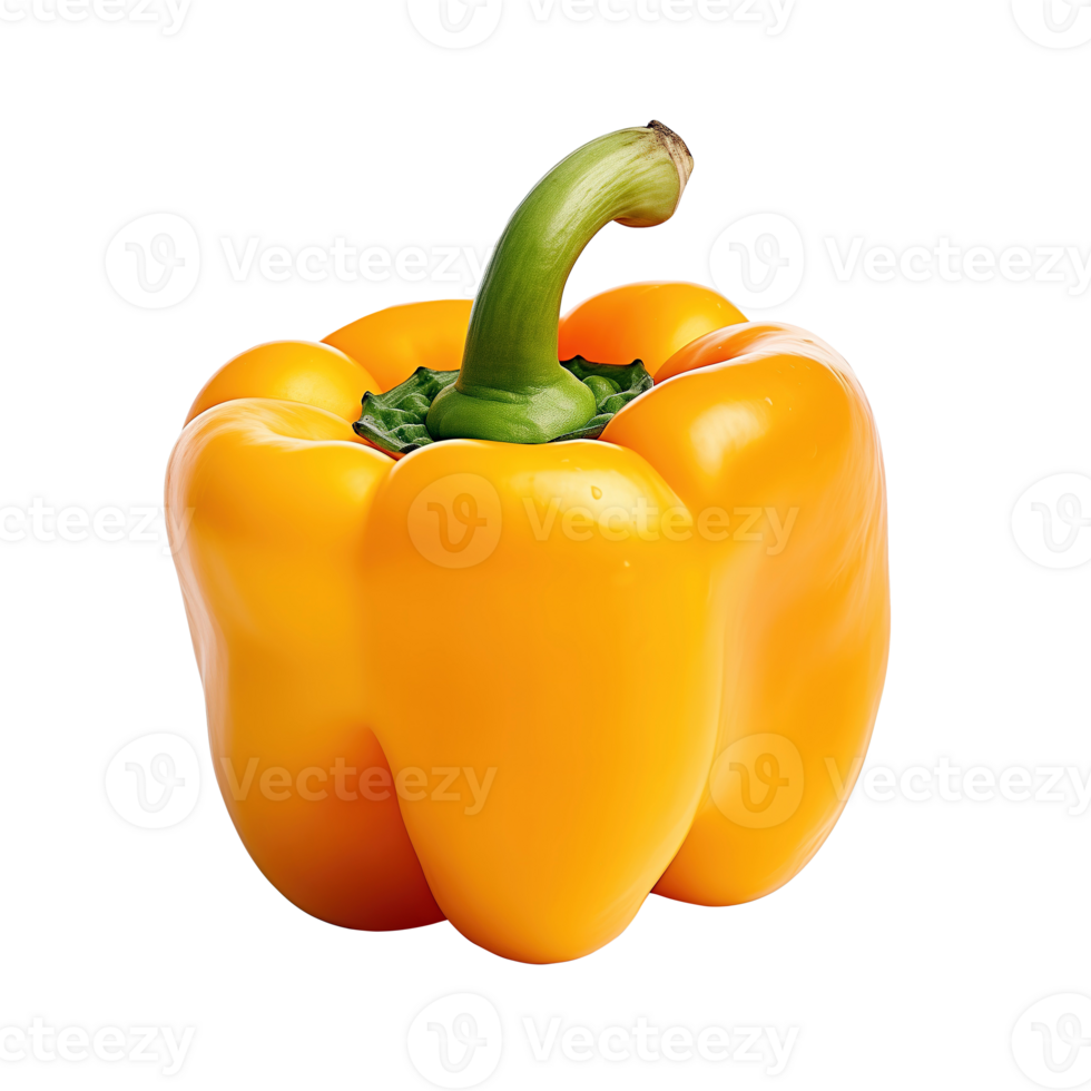 AI generated Bell pepper isolated on a transparent background png