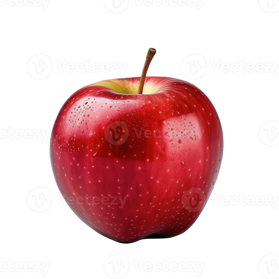 AI generated Red apple isolated on transparent background png