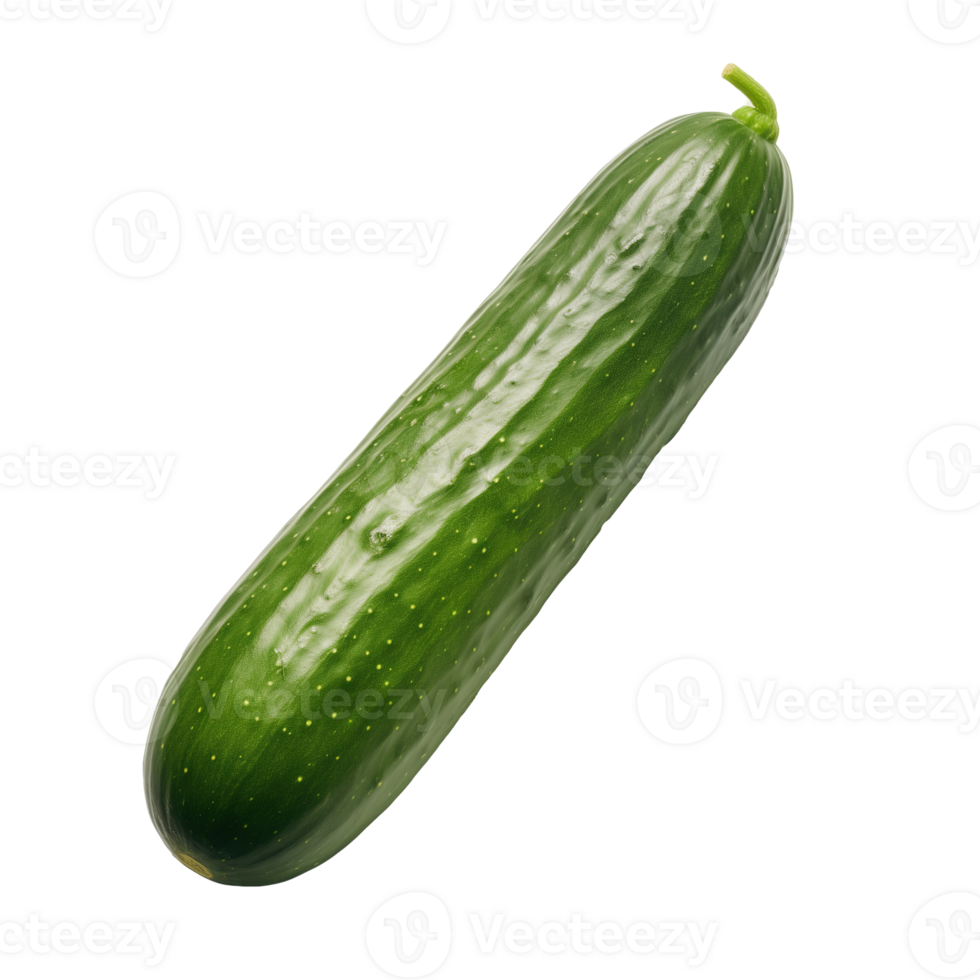 AI generated Cucumber isolated on transparent background png