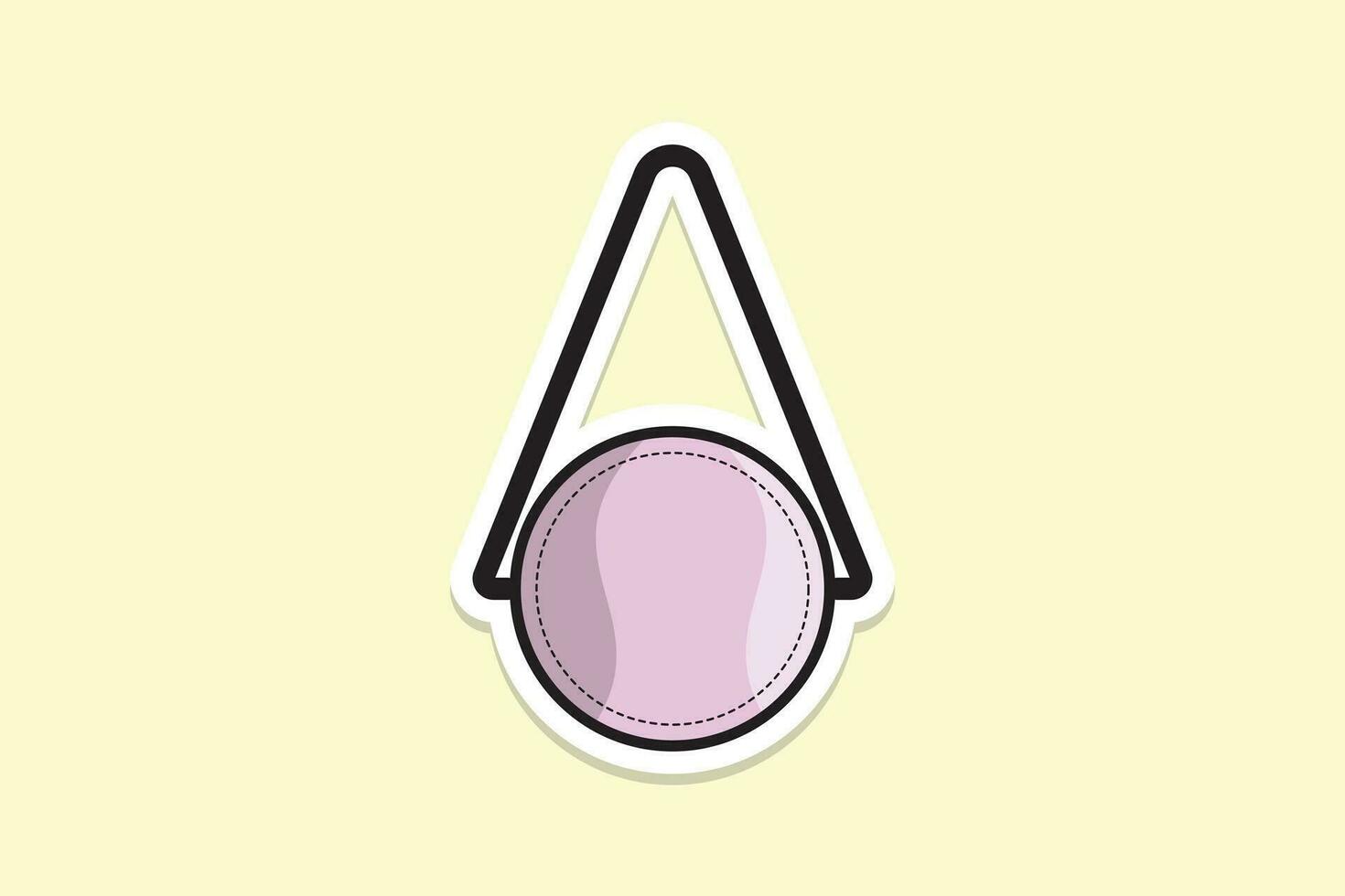 Fashion Woman Bag sticker design vector illustration. Beauty and fashion object icon concept. Stylish party, events handbag sticker design logo icon.