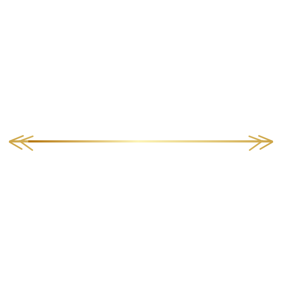 Aesthetic golden line png