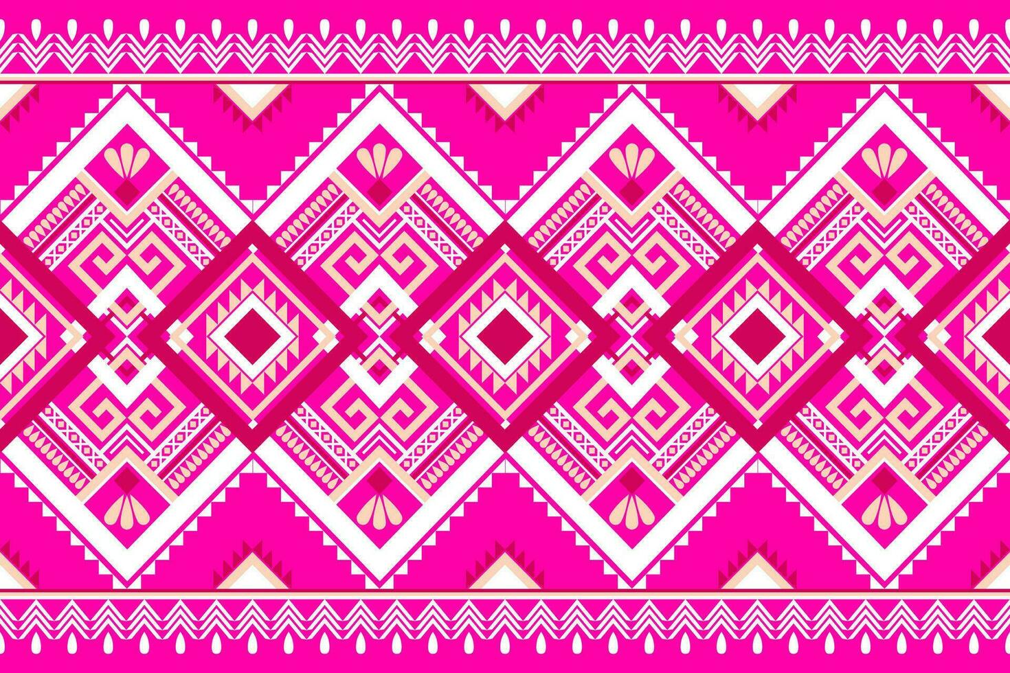 Geometric seamless ethnic pattern. Geometric ethnic pattern can be used in fabric design for clothes, wrapping, textile, embroidery, carpet, tribal pattern vector