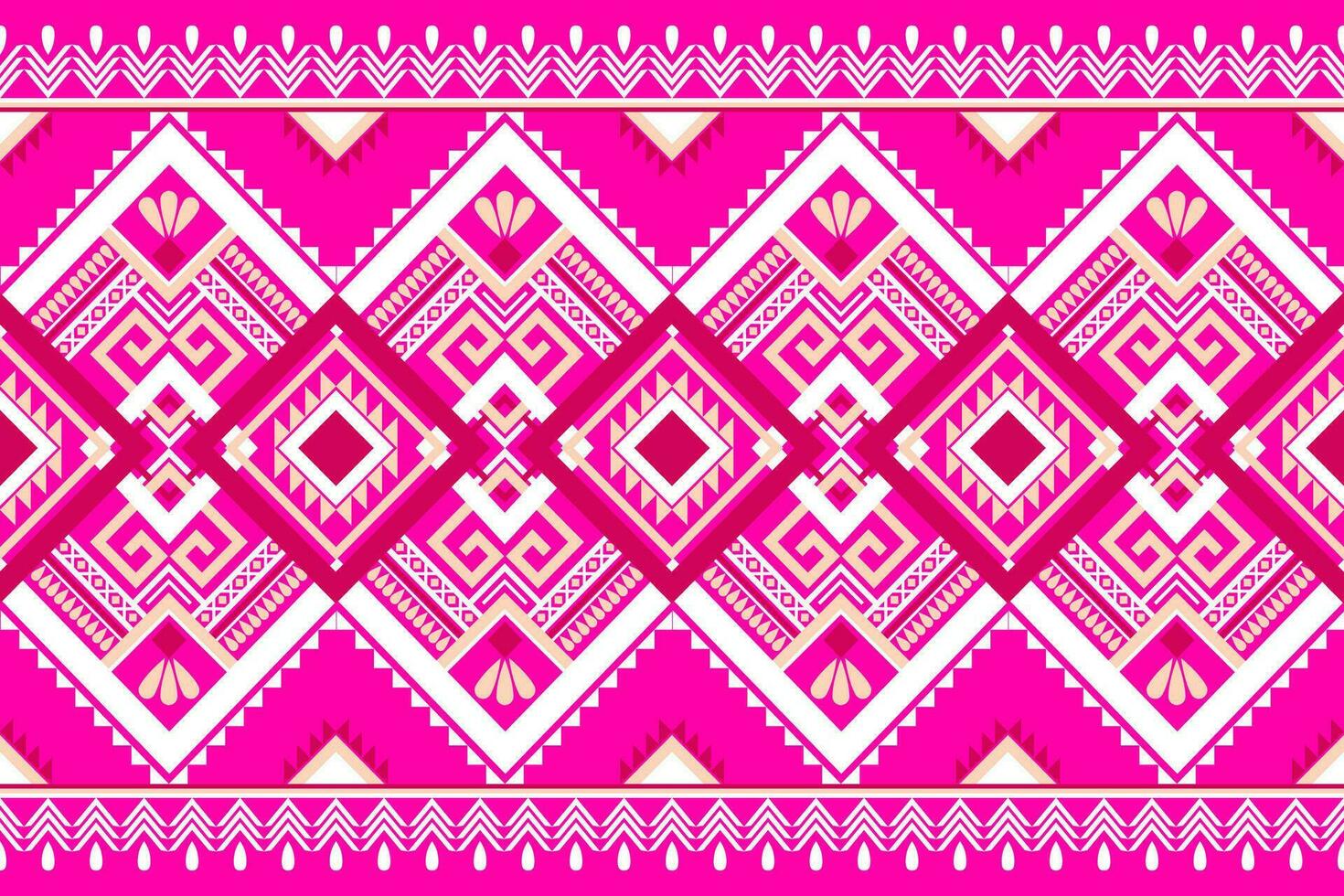 Geometric seamless ethnic pattern. Geometric ethnic pattern can be used in fabric design for clothes, wrapping, textile, embroidery, carpet, tribal pattern vector