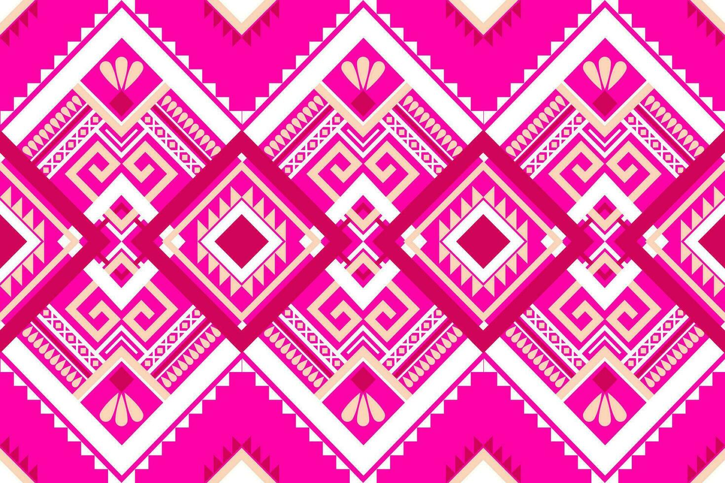 Geometric seamless ethnic pattern. Geometric ethnic pattern can be used in fabric design for clothes, wrapping, textile, embroidery, carpet, tribal pattern vector
