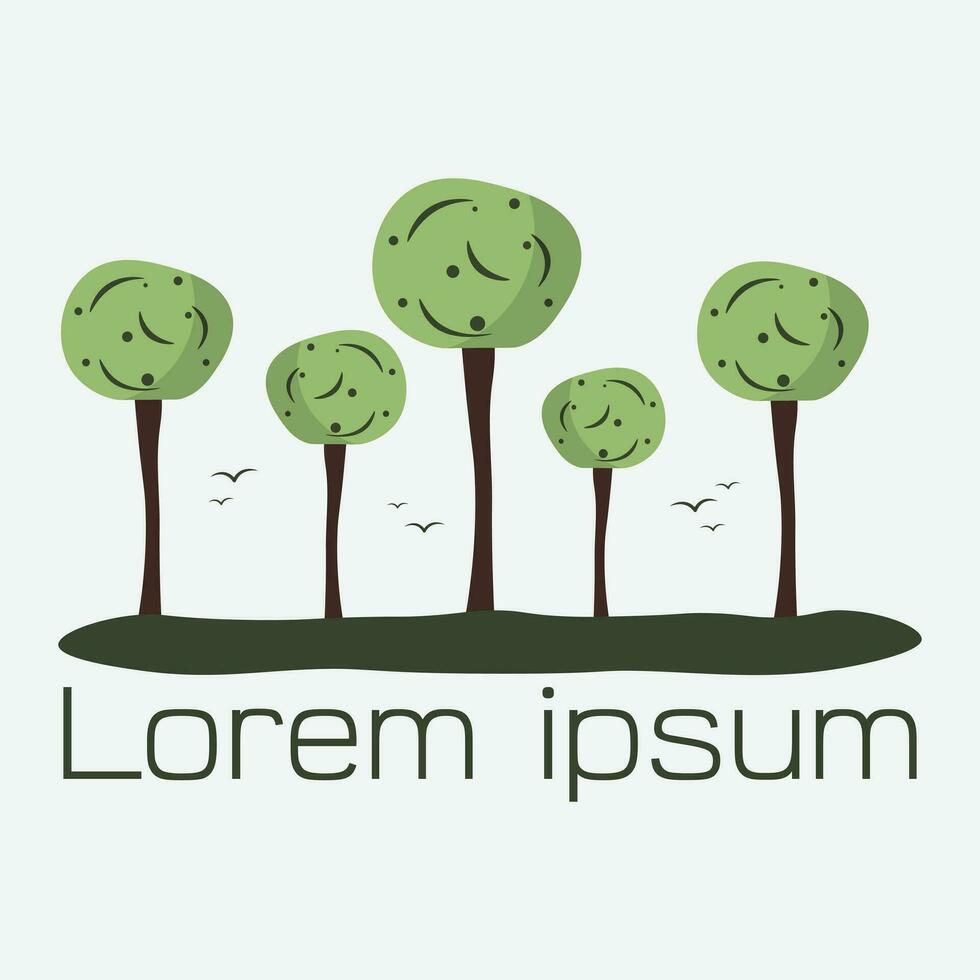 Green leaf logo icon. Logotype garden plant, nature and ecology logo leaves concept vector