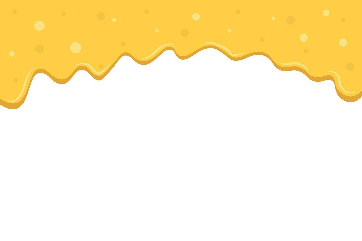 Cheese frame drops background. Liquid cheese drip vector