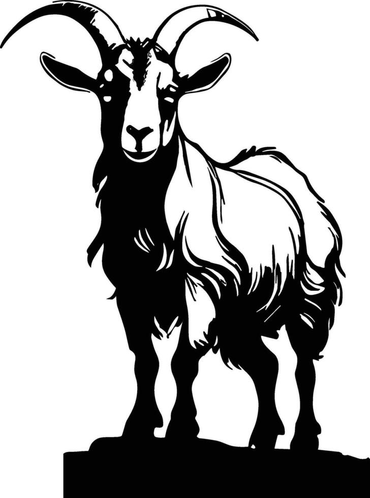 goat silhouettes, Goat vector