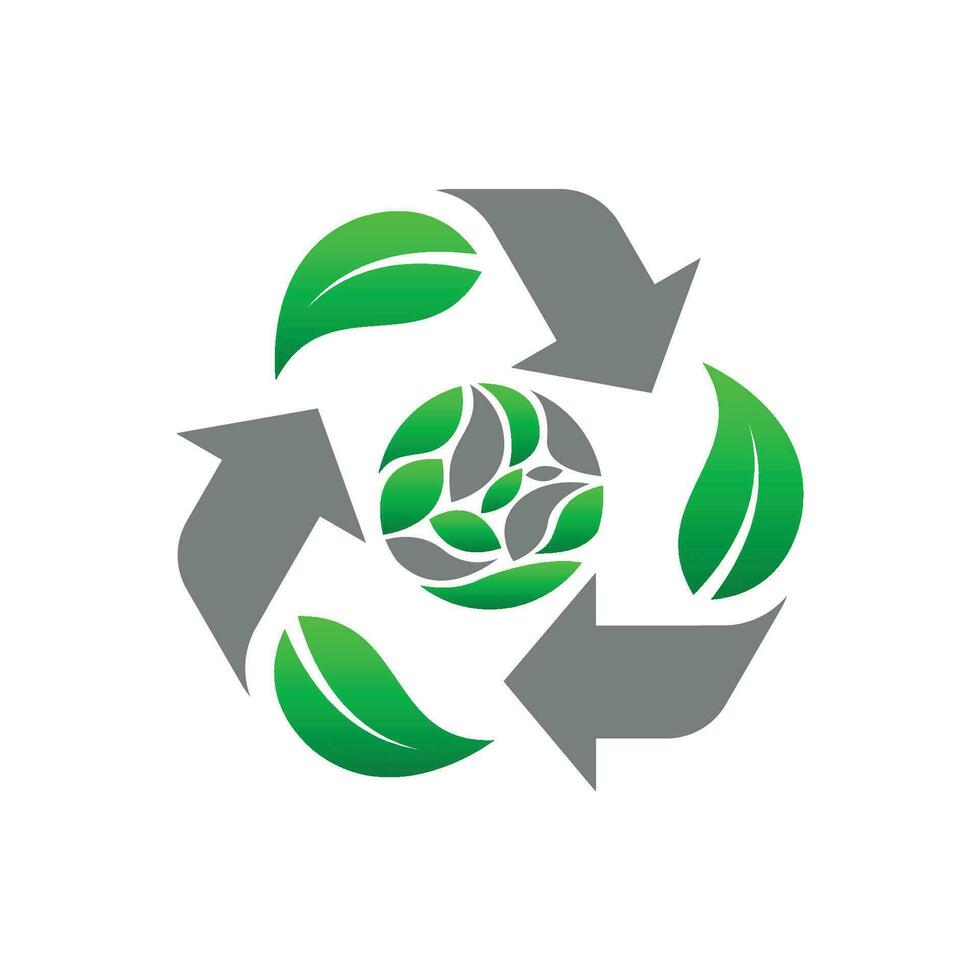 reciclaje logo vector elemento, reciclaje icono modelo