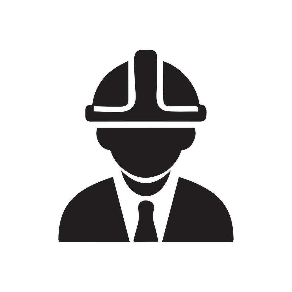 Vector icon for a construction worker
