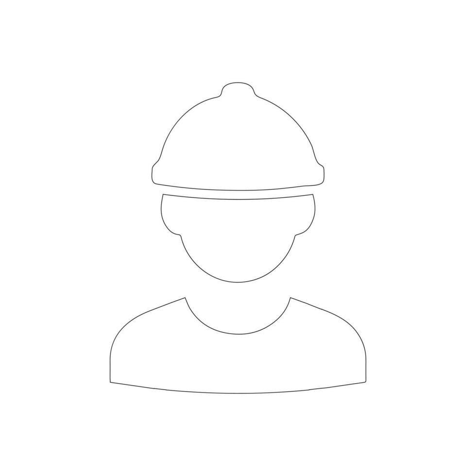 vector icono para un construcción trabajador