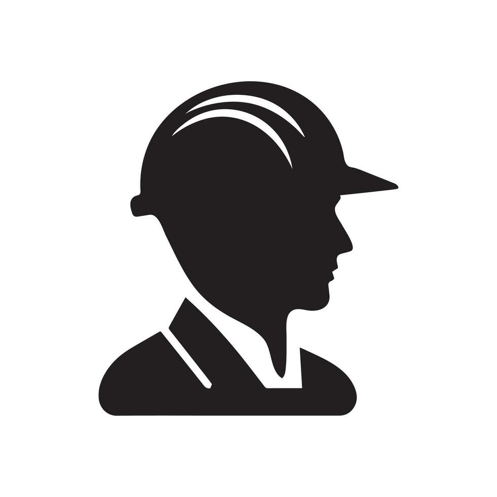 Vector icon for a construction worker