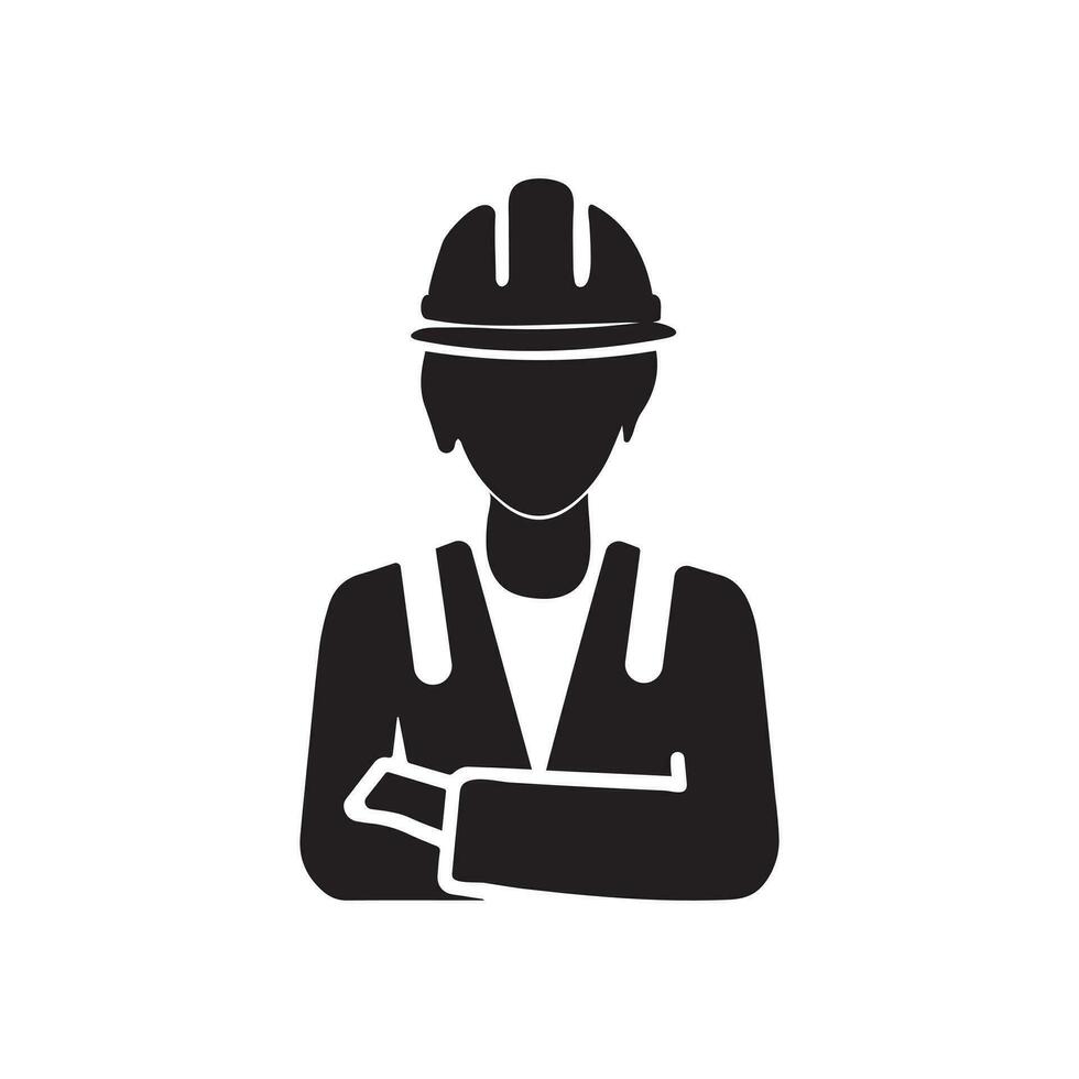 vector icono para un construcción trabajador