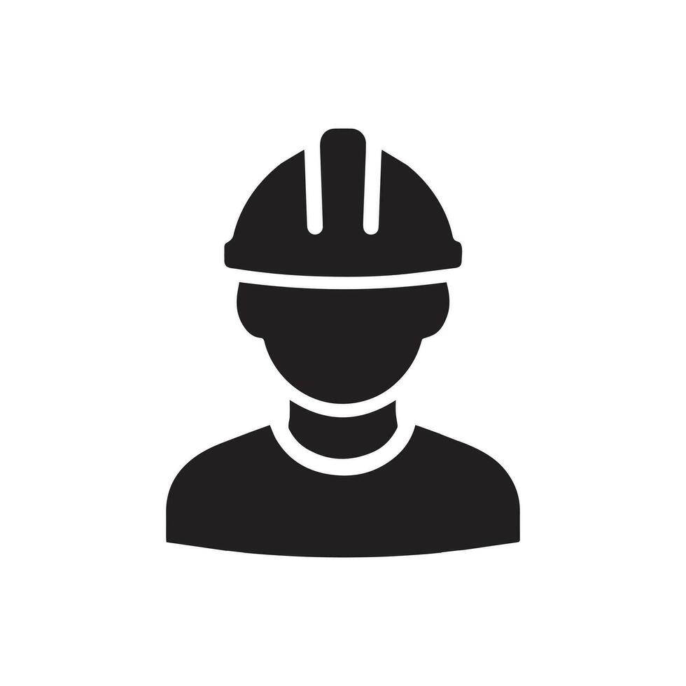 Vector icon for a construction worker