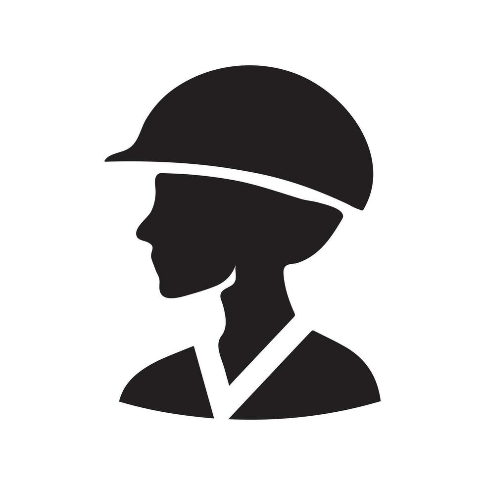 Vector icon for a construction worker