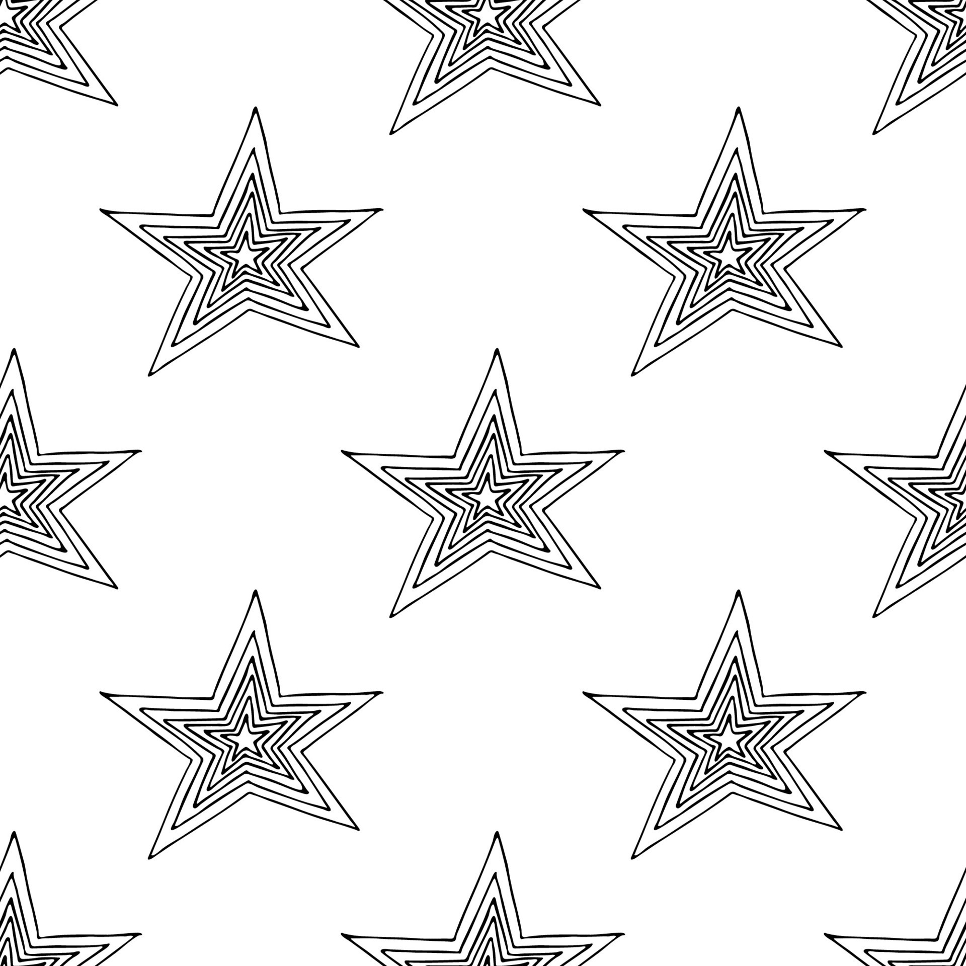 Seamless pattern with cute stars doodle for decorative print, wrapping ...