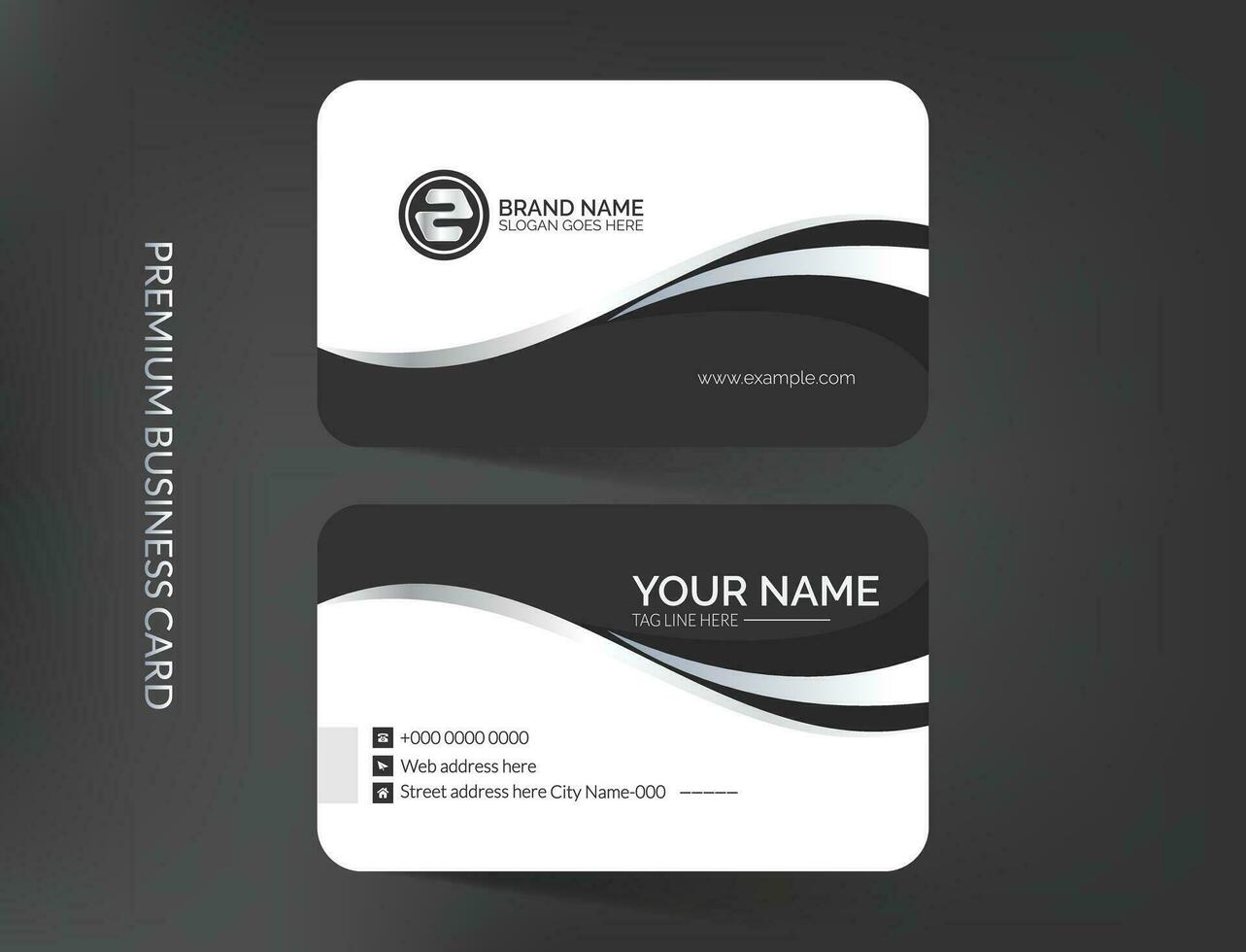 Corporate business card template vector design,Simple visiting card layout