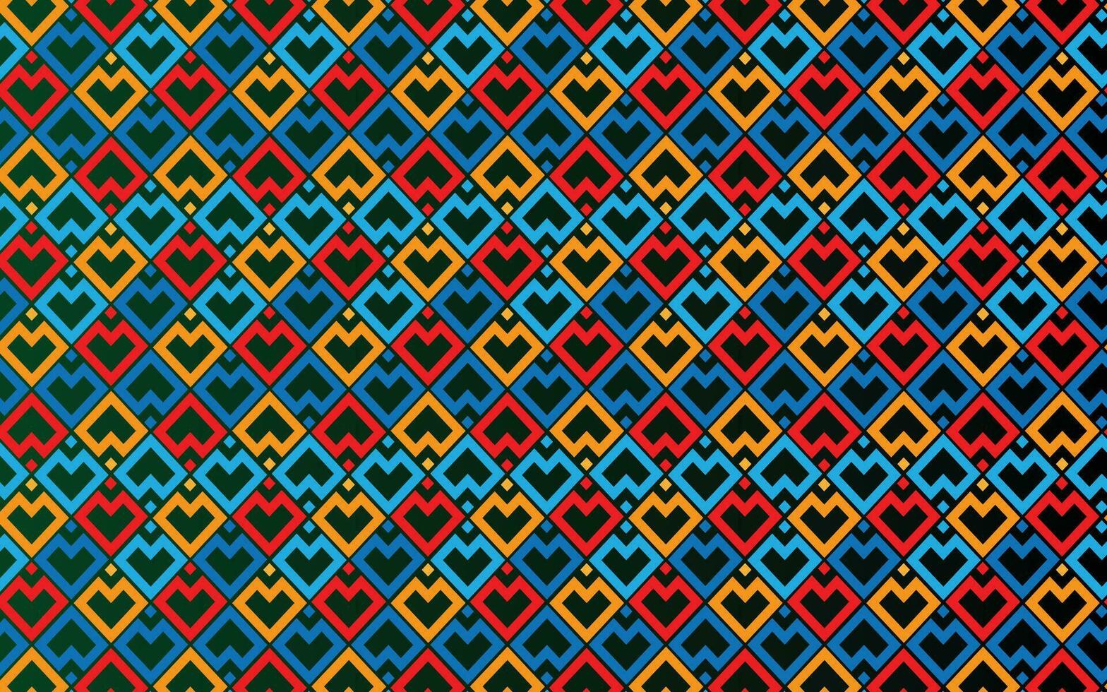 Seamless geometric pattern and background vector