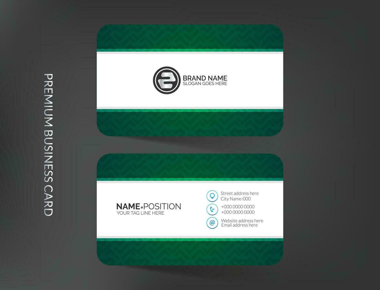 Vector modern business card template. Visiting card for business and personal use
