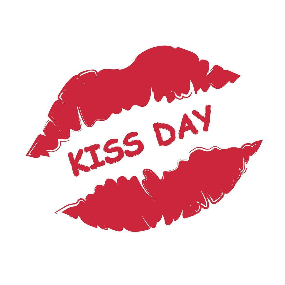 Kiss Day background. vector