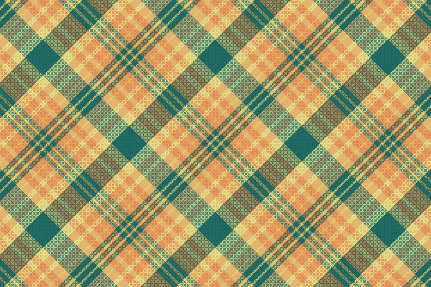 Tartan plaid pattern with texture and summer color. vector