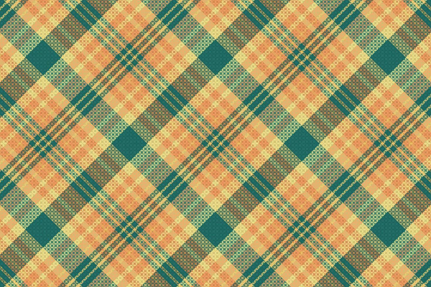 Tartan plaid pattern with texture and summer color. vector