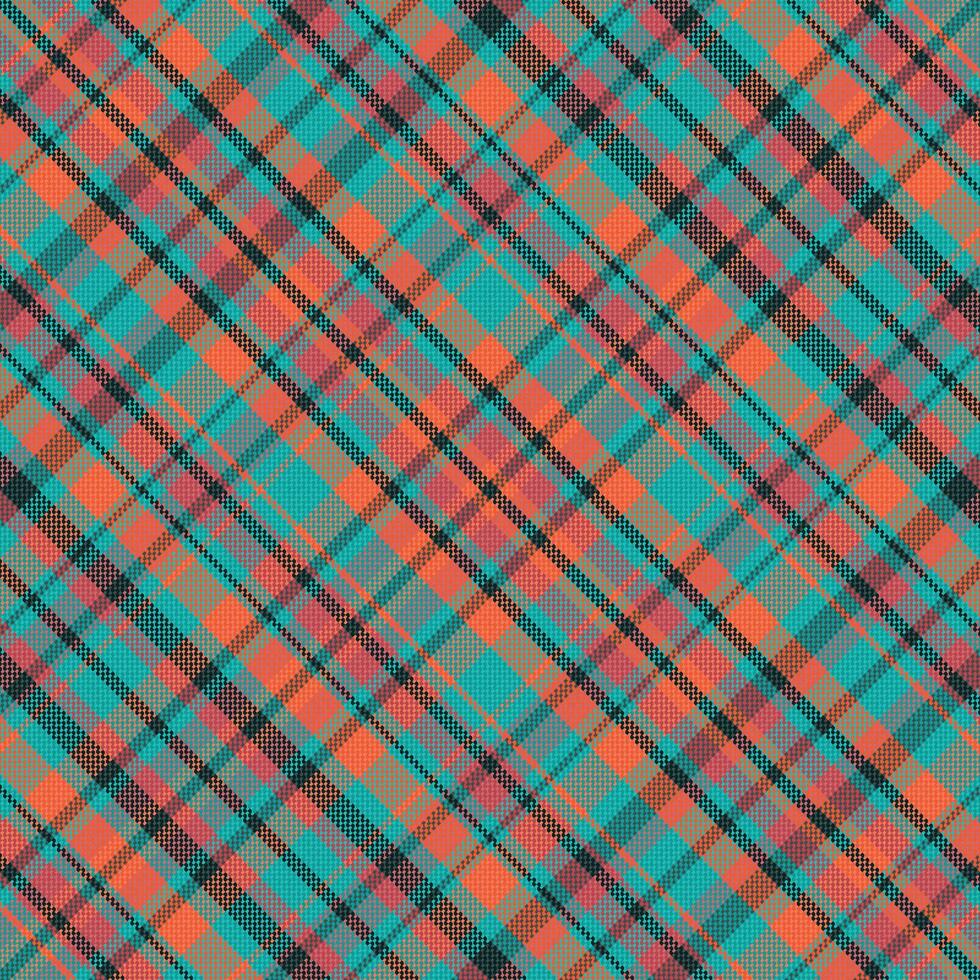 Tartan plaid pattern with texture and summer color. vector