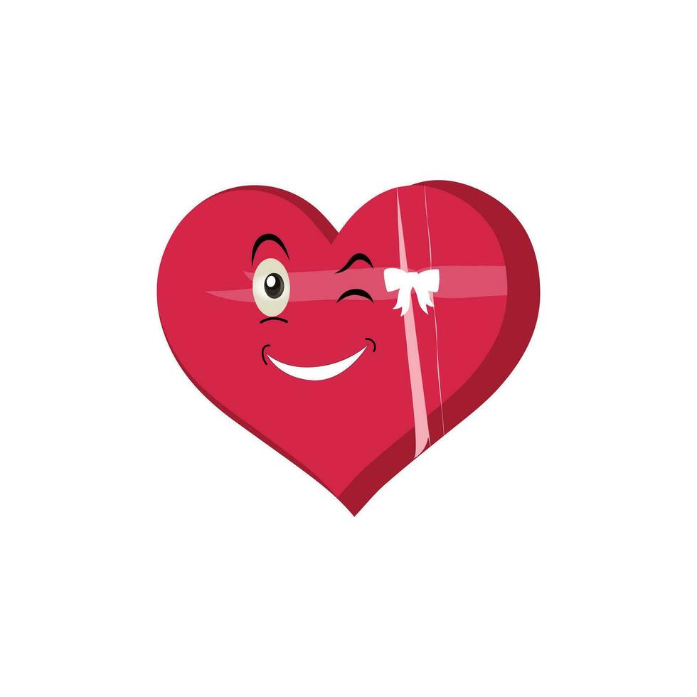 Heart funny cartoon character different pose. Cartoon red heart character with funny face. Happy cute heart emoji set. Love vector illustration. Valentine Day card