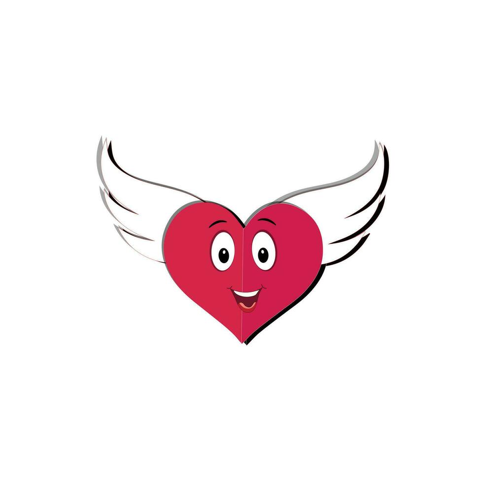 amor corazón dibujos animados con muchos expresiones diferente amor corazón actividad vector ilustración plano diseño. inteligente amor corazón para niños historia libro.